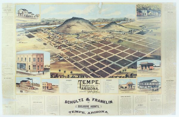 1888 drawing of Tempe
