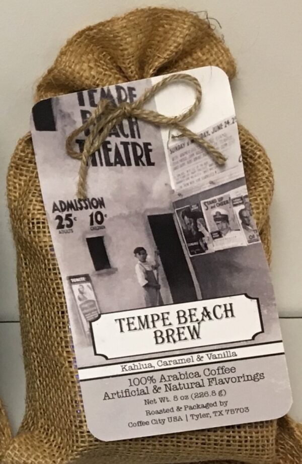 burlap bag of coffee - Tempe Beach Brew